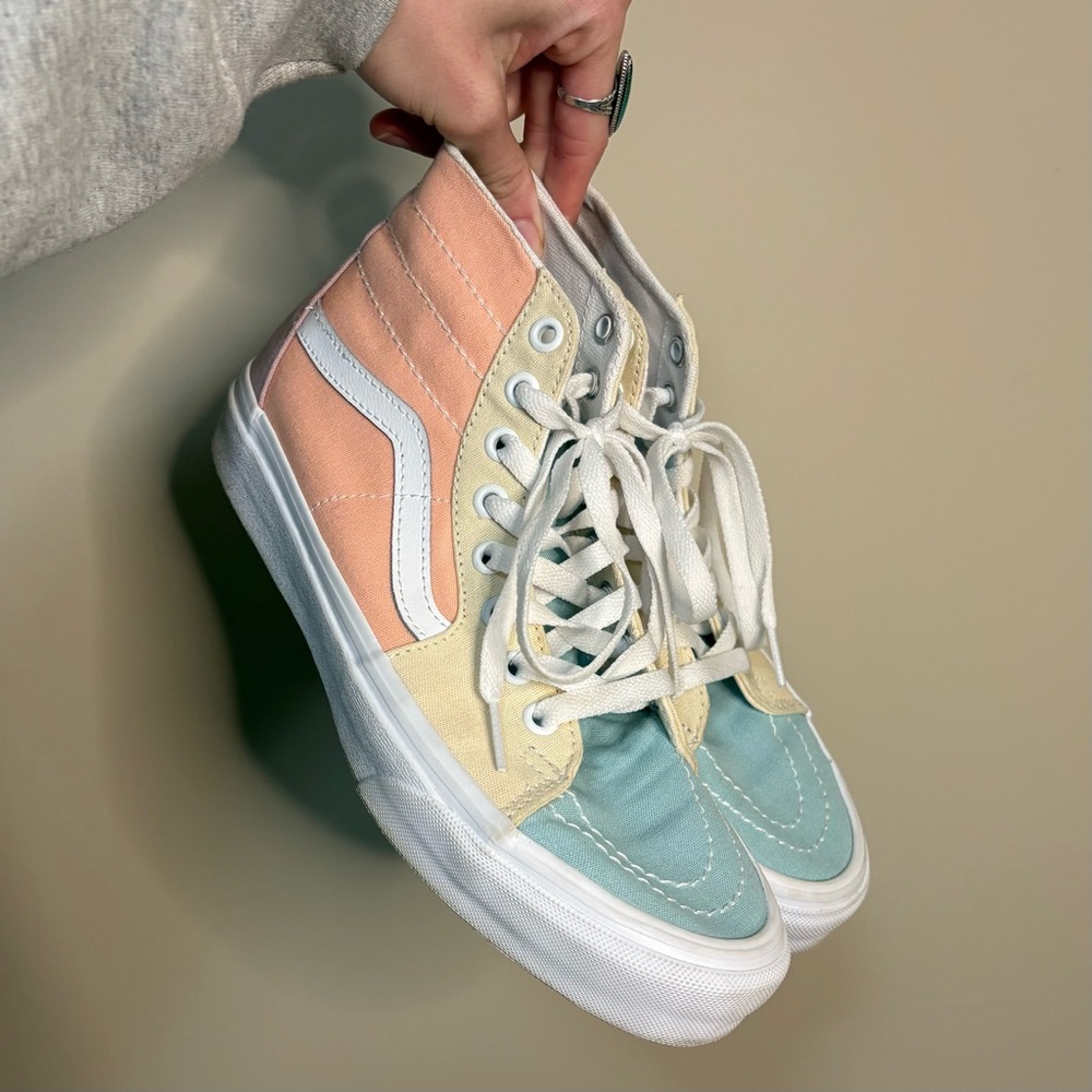Vans Sk8-Hi Colorblock Canvas Sneakers